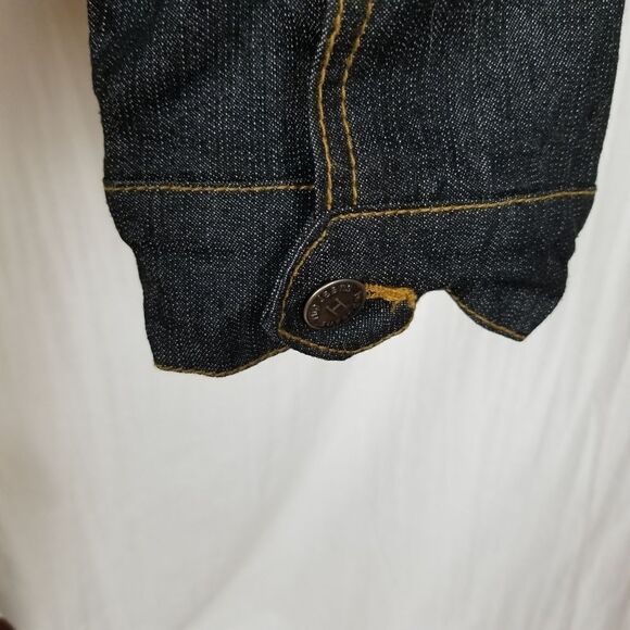 Hip Jeans Faux Fur Lined Denim Jacket Size 5 - Picture 8 of 9